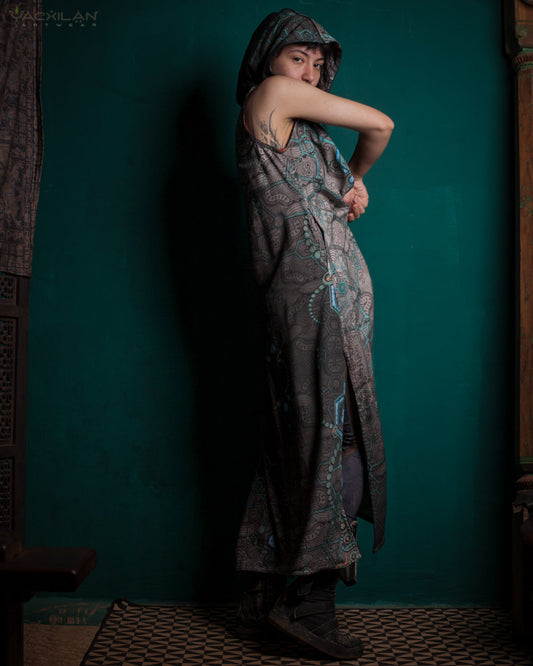 HOODED LONG DRESS WOMAN / VISCOSE - FORMULA