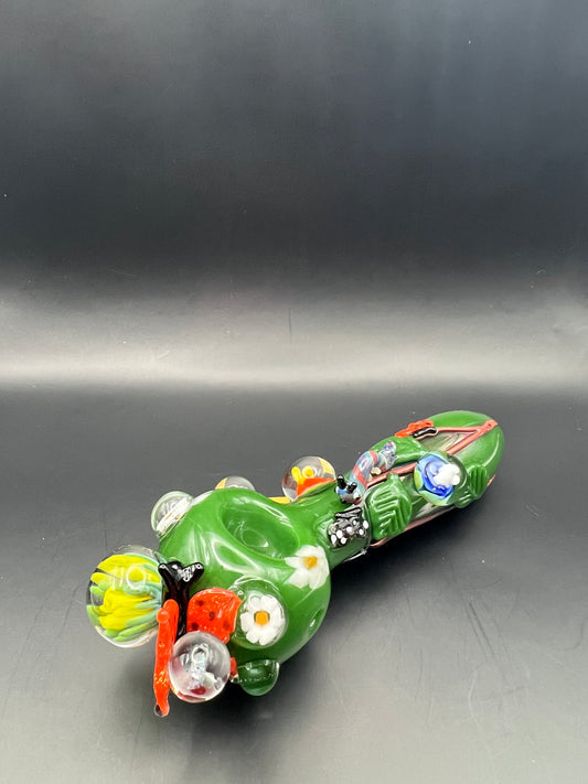 Empire Glassworks Spoon Pipe - 5“ / Garden Critters 🐛 🦋