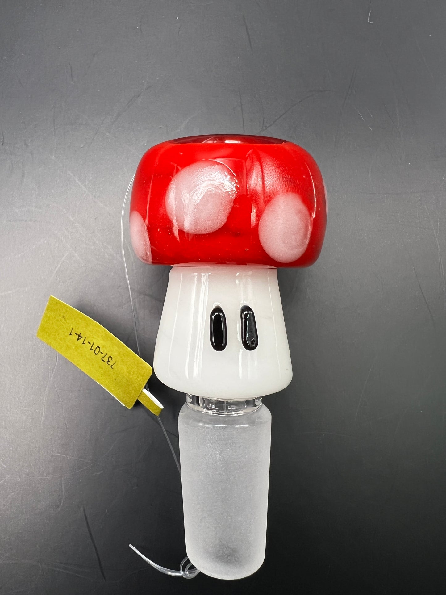 Empire Glassworks Glow in Dark Bowl Piece - Red Mushroom/14mm M