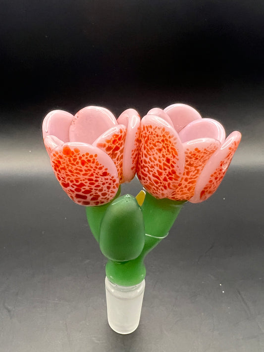 Empire Glassworks Bowl Slide- 14mm M /Strawberry Cream Tulip