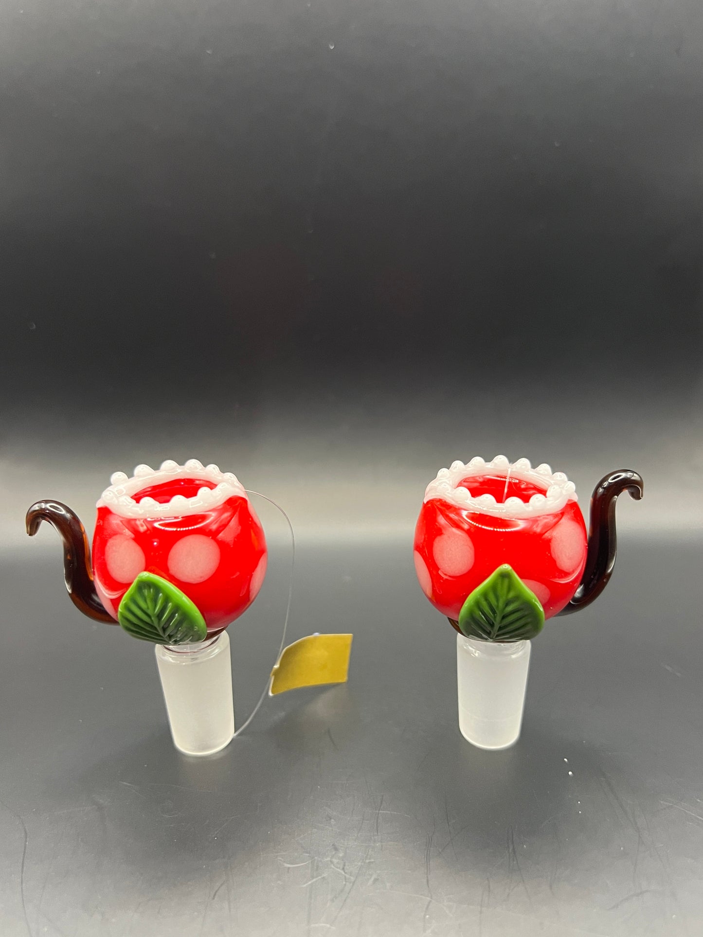 Empire Glassworks Glow in Dark Bowl Piece - Fire Plant/14mm