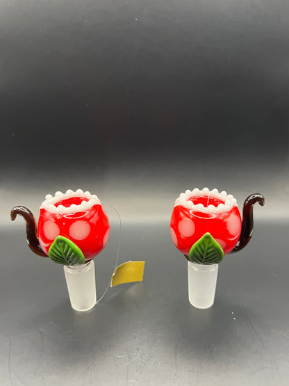 Empire Glassworks Glow in Dark Bowl Piece - Fire Plant/14mm