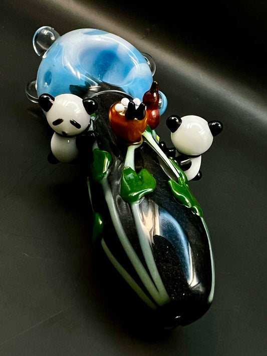 🐼 Spoon Pipe - 12.07 cm / Climbing Pandas 🐼