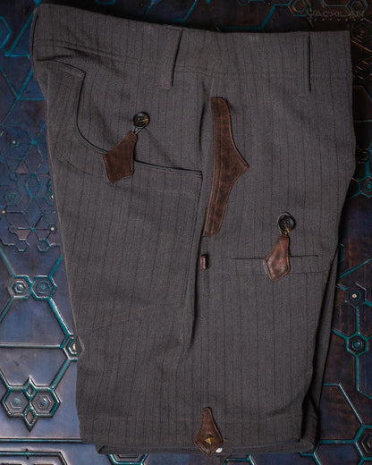 SKATE SHORT MEN / GREY STRIPES TR DIAMOND -DARK GREY