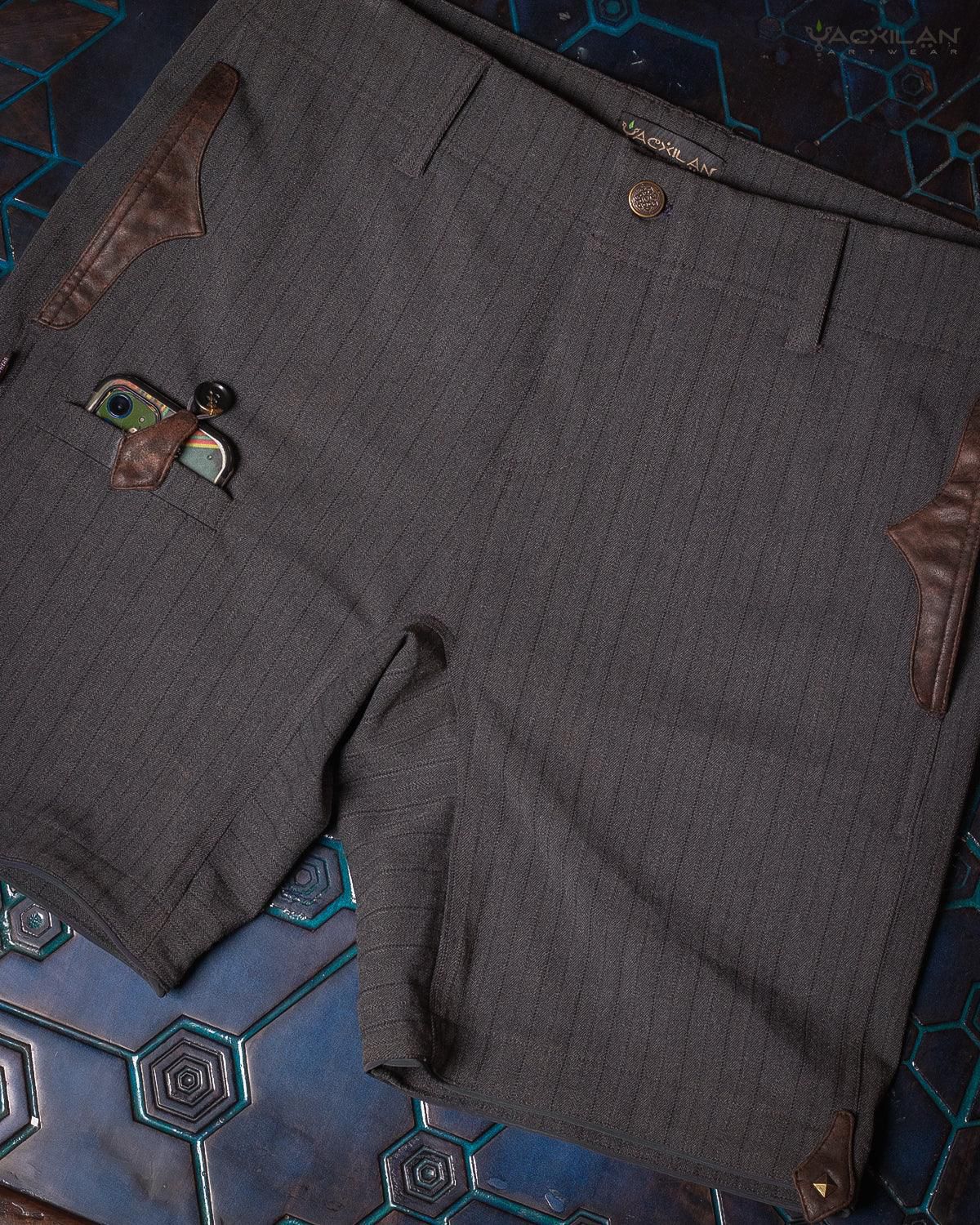 SKATE SHORT MEN / GREY STRIPES TR DIAMOND -DARK GREY