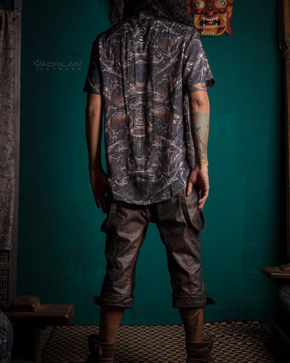 Shirt Men Half Sleeves / Bamboo–DENDE DARK MIX