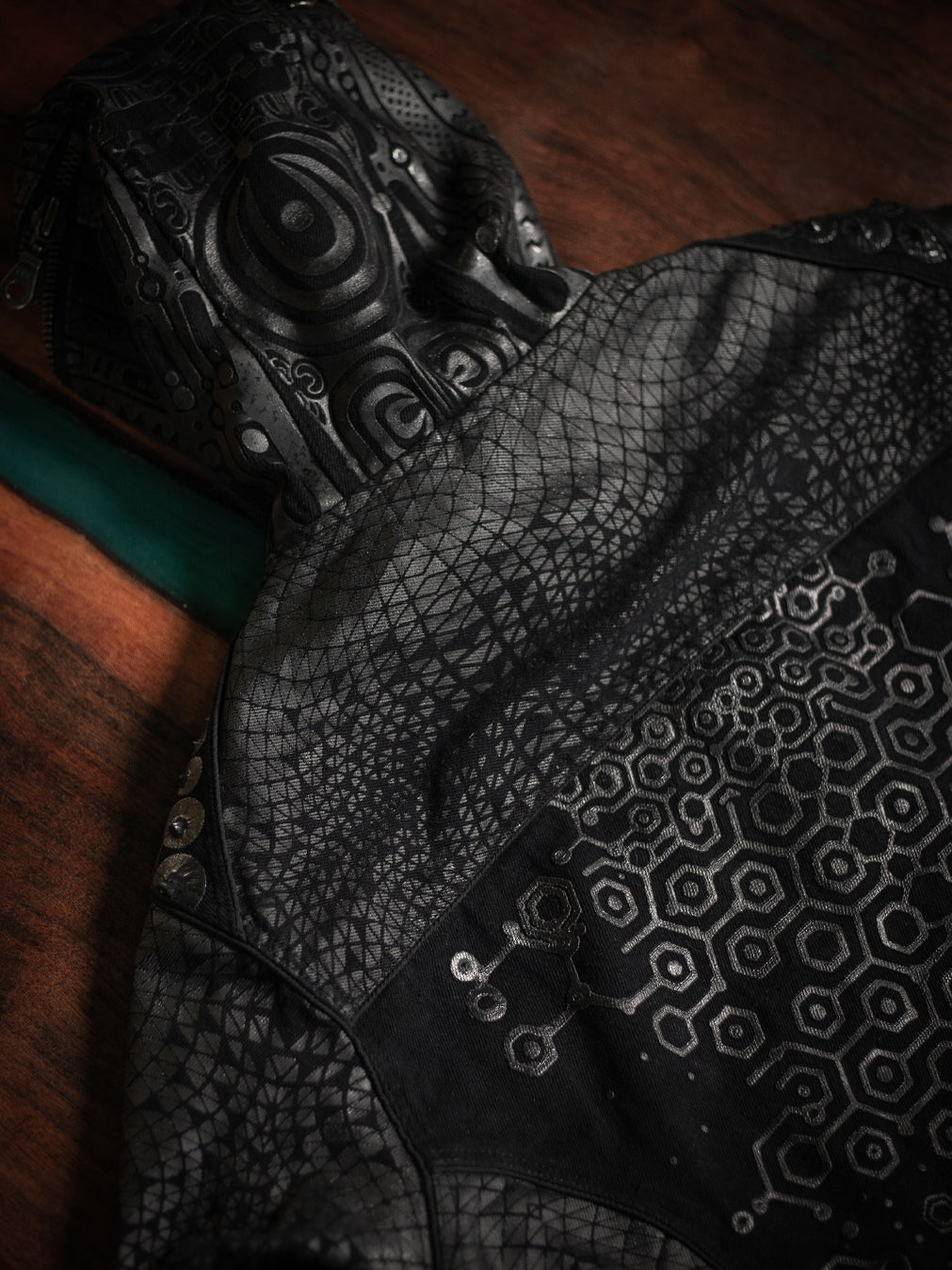 Jacket Men / Denim Screenprint Rubber - KAMBOZII DESINTEGRATION.