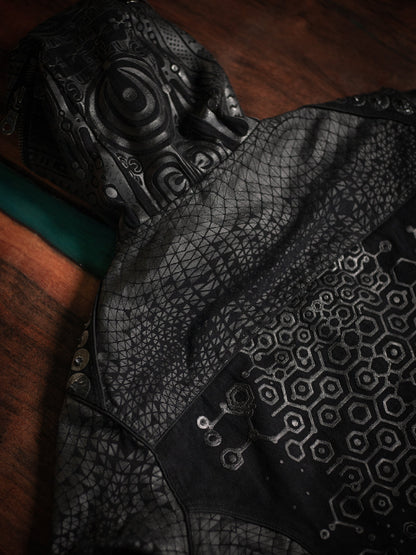 Jacket Men / Denim Screenprint Rubber - KAMBOZII DESINTEGRATION.