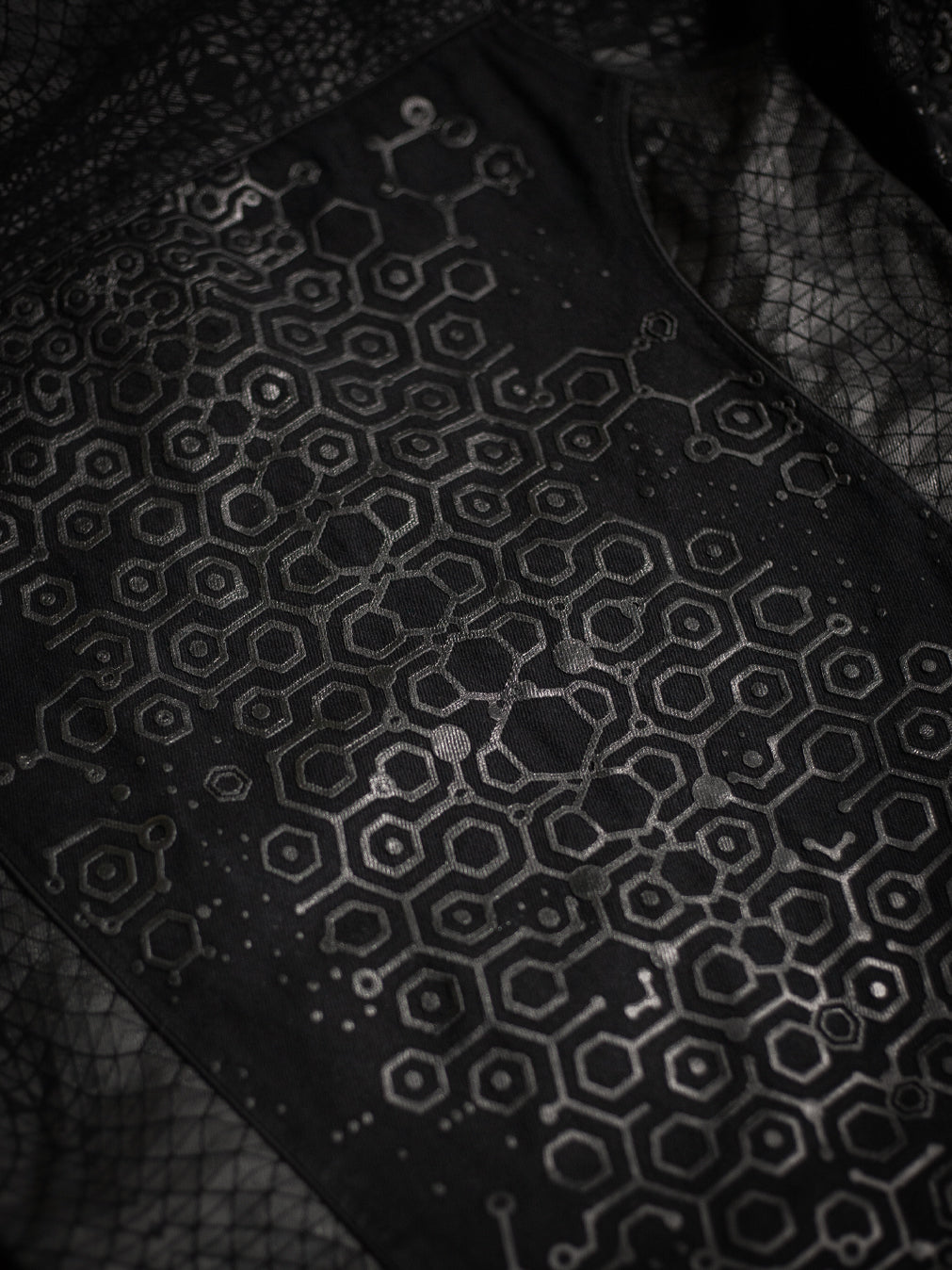 Jacket Men / Denim Screenprint Rubber - KAMBOZII DESINTEGRATION.