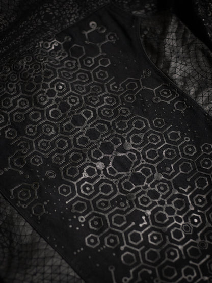 Jacket Men / Denim Screenprint Rubber - KAMBOZII DESINTEGRATION.