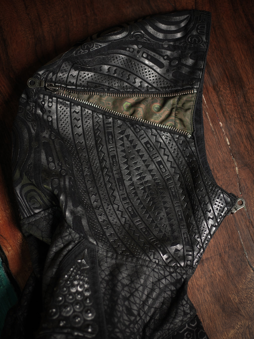 Jacket Men / Denim Screenprint Rubber - KAMBOZII DESINTEGRATION.