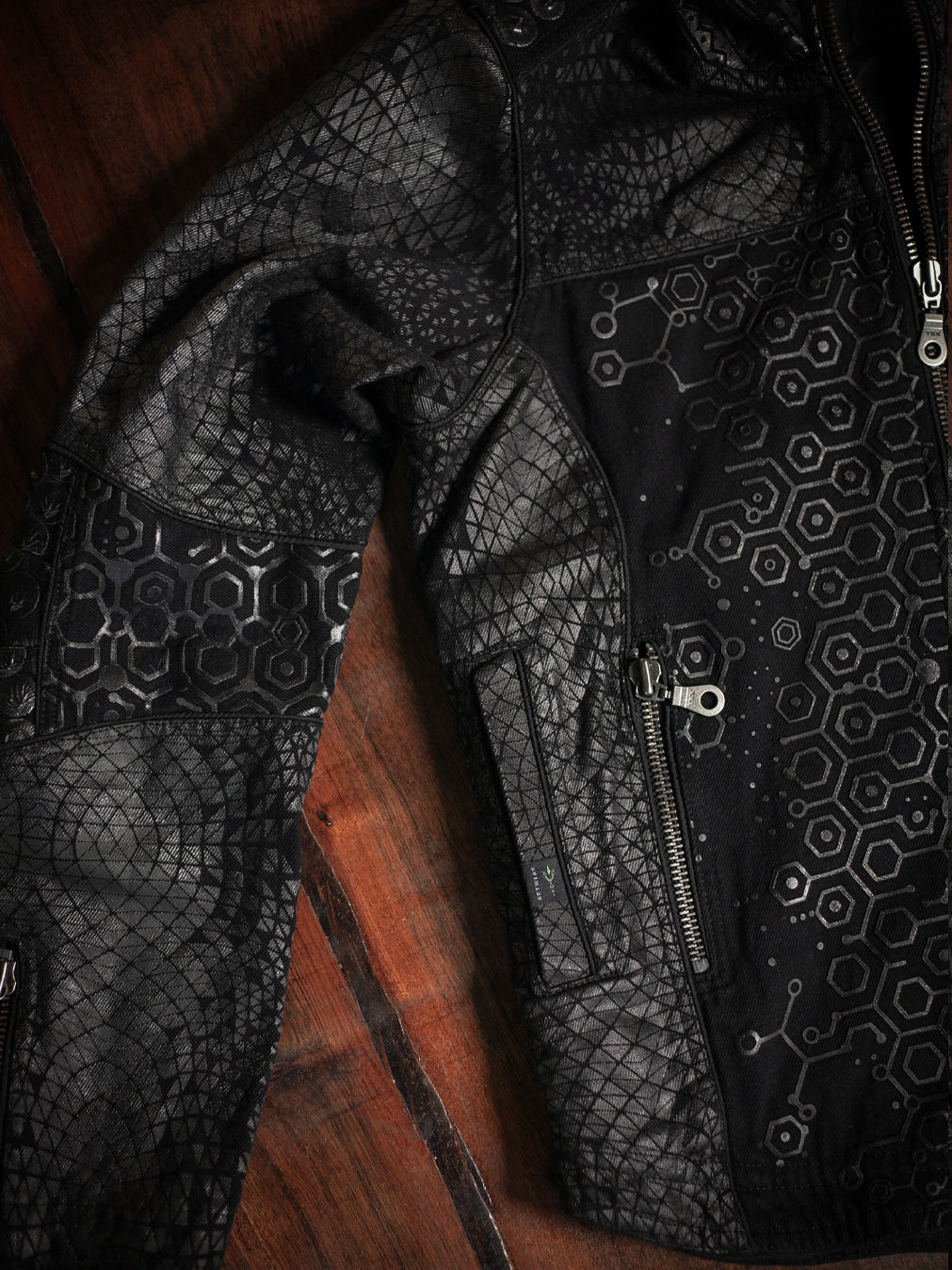 Jacket Men / Denim Screenprint Rubber - KAMBOZII DESINTEGRATION.