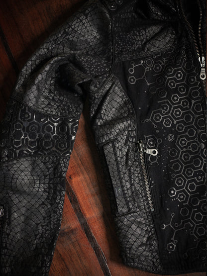 Jacket Men / Denim Screenprint Rubber - KAMBOZII DESINTEGRATION.