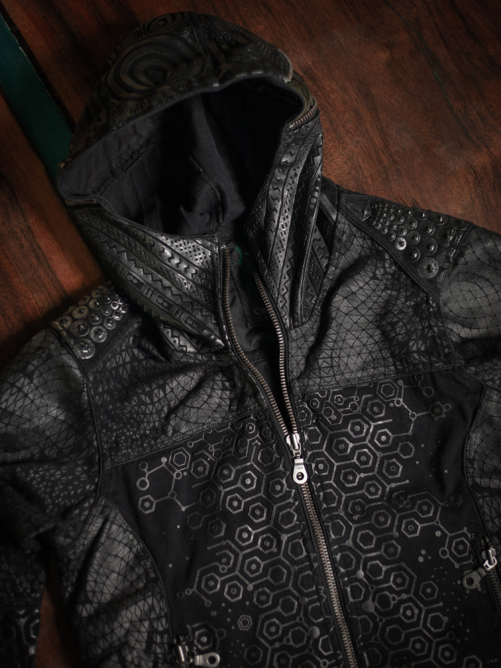 Jacket Men / Denim Screenprint Rubber - KAMBOZII DESINTEGRATION.