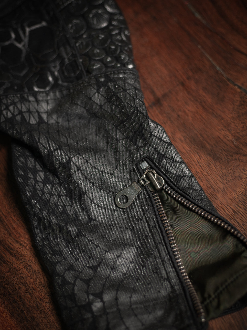 Jacket Men / Denim Screenprint Rubber - KAMBOZII DESINTEGRATION.