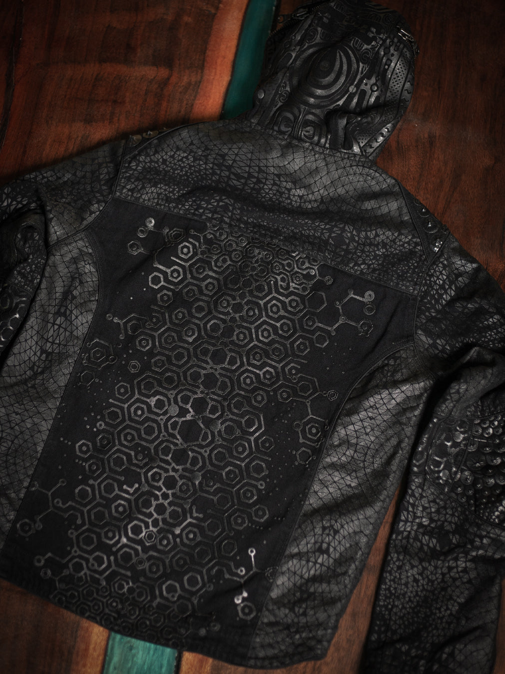 Jacket Men / Denim Screenprint Rubber - KAMBOZII DESINTEGRATION.