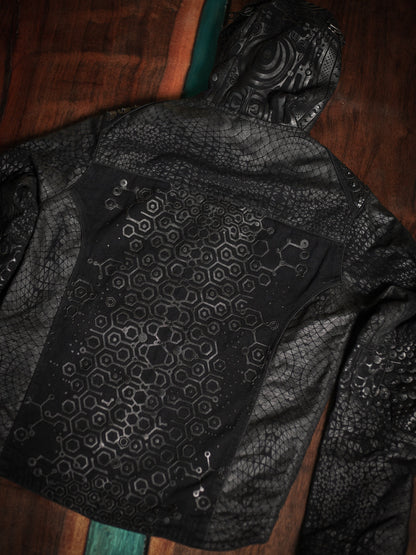 Jacket Men / Denim Screenprint Rubber - KAMBOZII DESINTEGRATION.