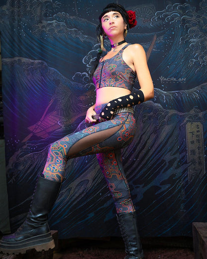 LEGGINGS WOMAN / SPORTWEAR SLANT - AFRODISIAKO