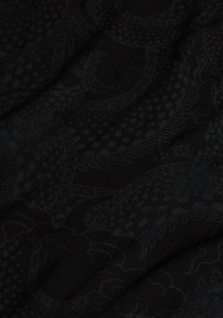 Shirt Men Half Sleeves / Bamboo–BLACK DRAGONS