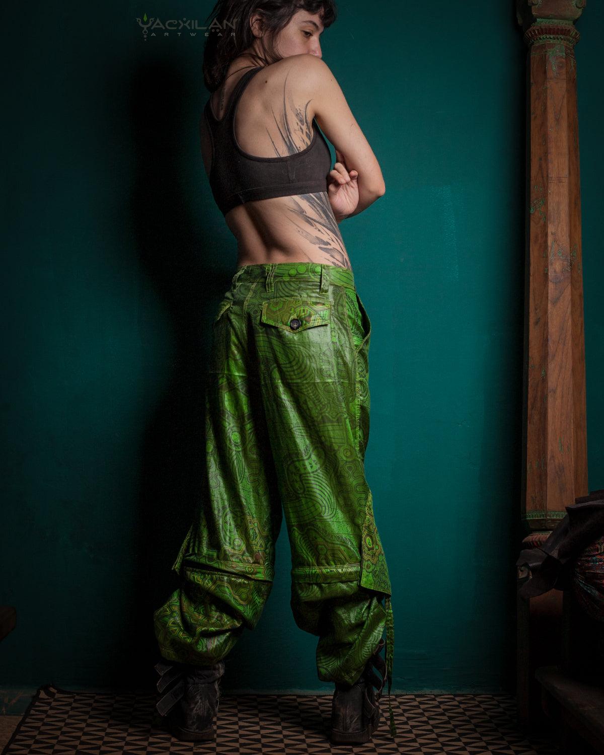 Long Pants Baggy Pockets Woman / Sky Aliens - ATLANTIS Green