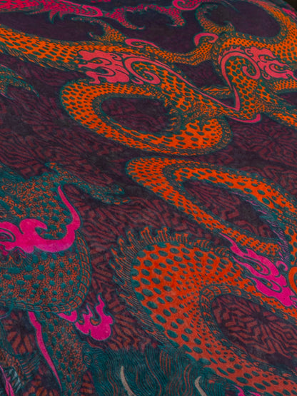 Scarf / Pareo Bamboo – FIRE DRAGONS