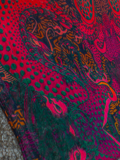 Scarf / Pareo Bamboo – FIRE DRAGONS