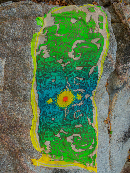 Scarf / Pareo Bamboo - JADEMAYANS SUNSET Double