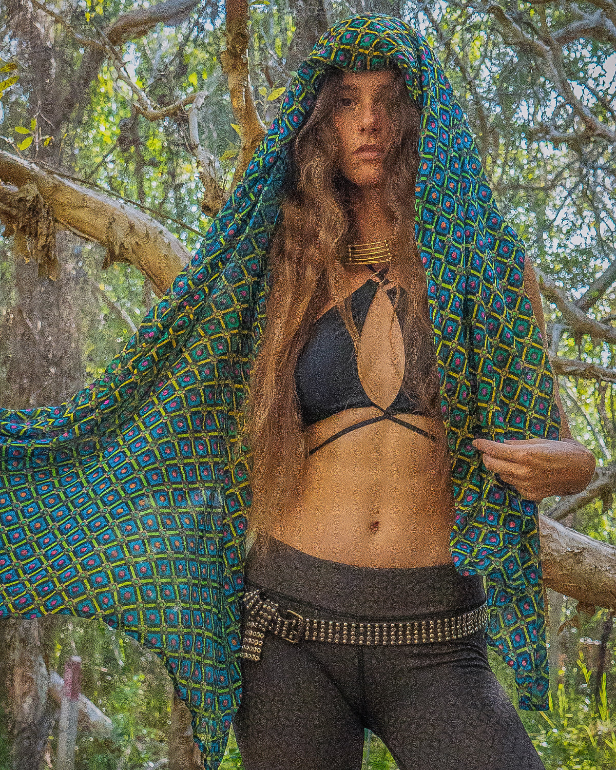 PAREO / SCARF BAMBOO – STRAWBERRY FIELDS