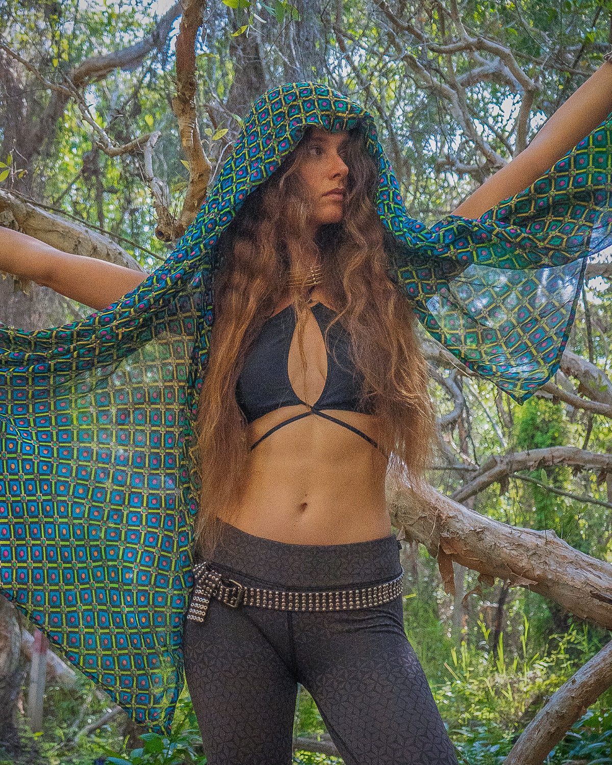 PAREO / SCARF BAMBOO – STRAWBERRY FIELDS