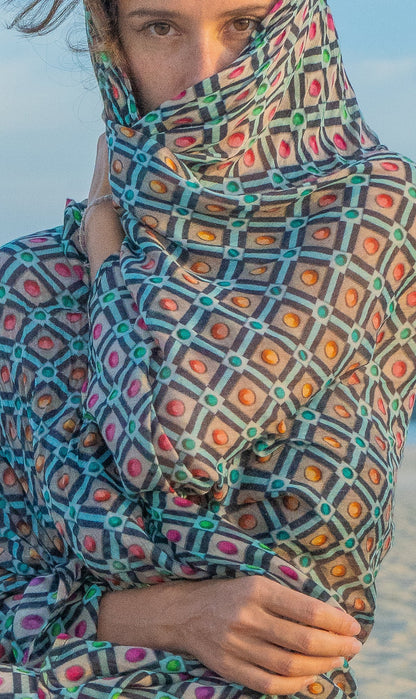PAREO / SCARF BAMBOO STRAWBERRY ICE