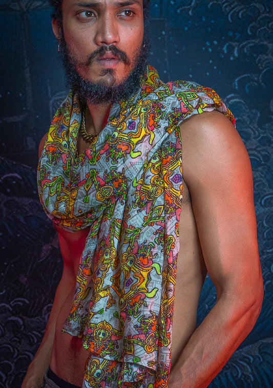 PAREO / SCARF BAMBOO – PAKAL´S GOLD