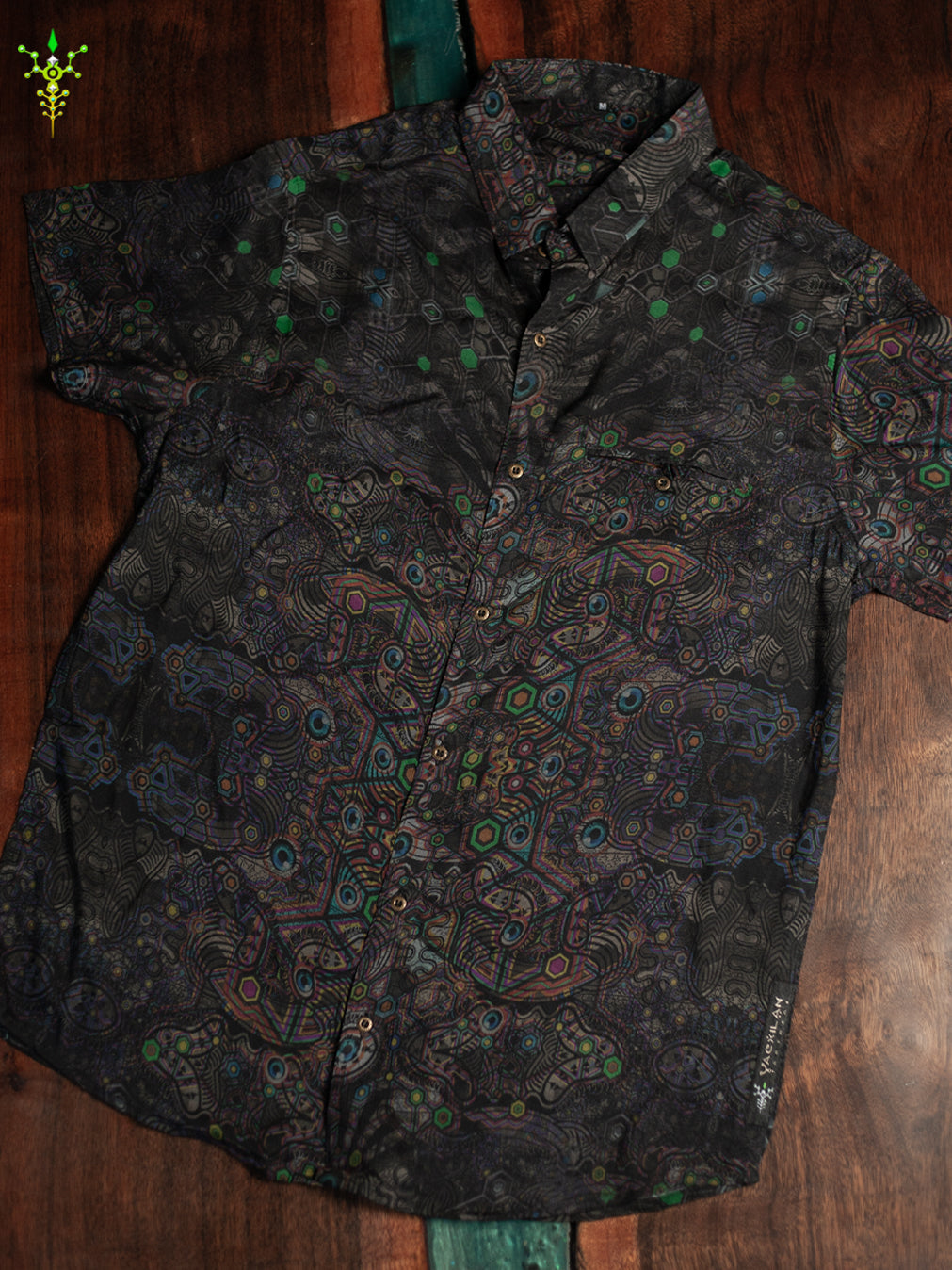 Shirt Men Half Sleeves / Bamboo - DARK PSYCHEDELIKA