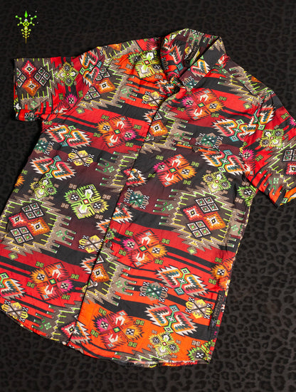 Shirt Men Half Sleeves / Bamboo - FIRE BIRDS