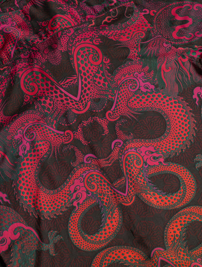 Shirt Men Half Sleeves / Bamboo - FIRE DRAGONS