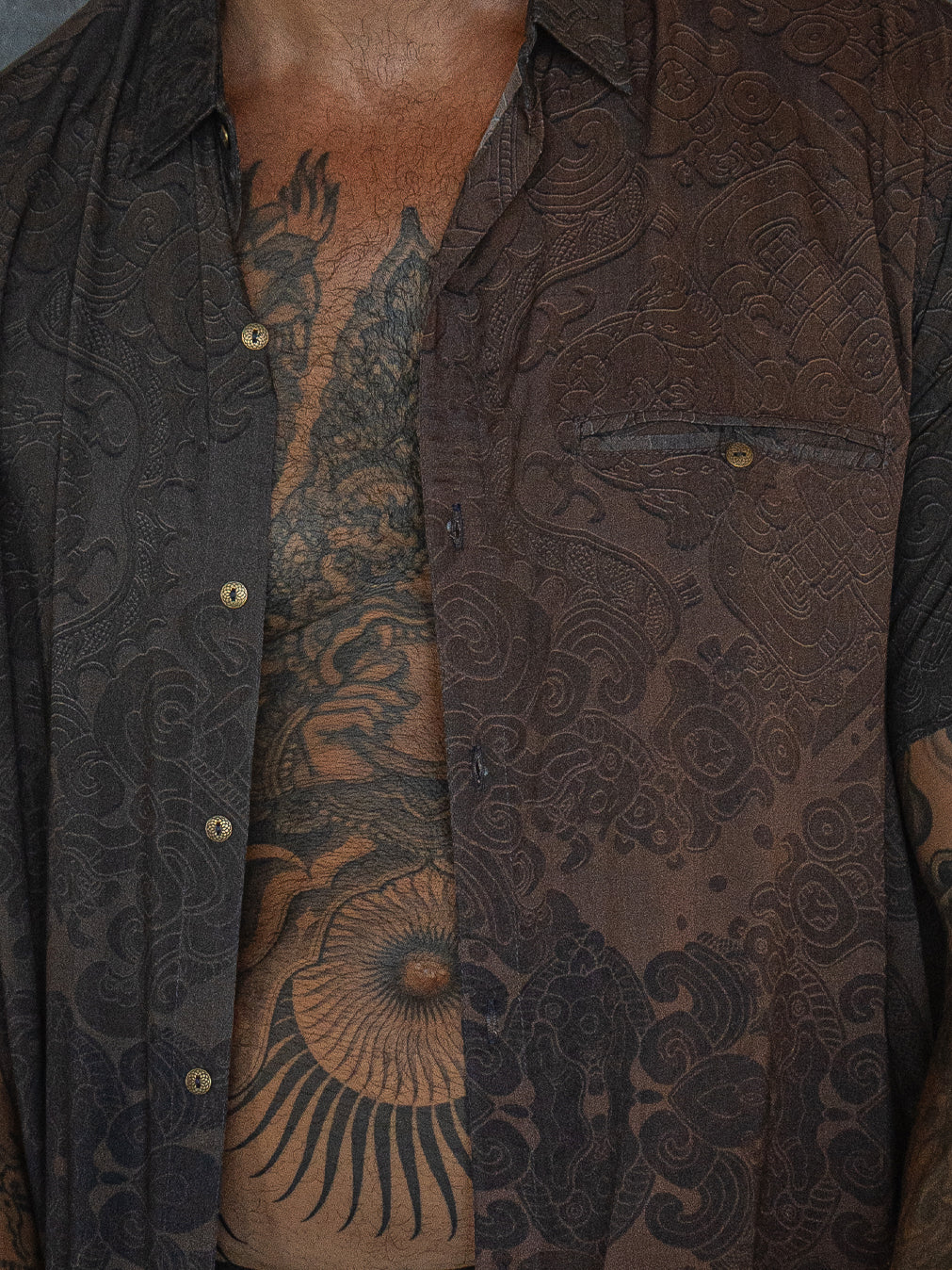 Shirt Men Half Sleeves / Bamboo - MAYAN CODEX