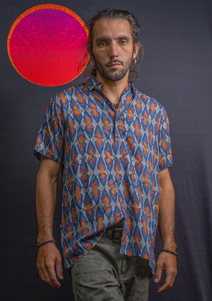 Shirt Men Half Sleeves / Bamboo– AFROFLAMES