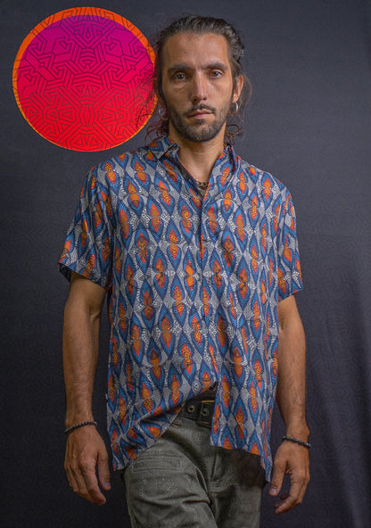 Shirt Men Half Sleeves / Bamboo– AFROFLAMES