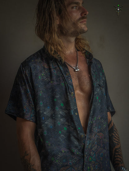 Shirt Men Half Sleeves / Bamboo - DARK PSYCHEDELIKA