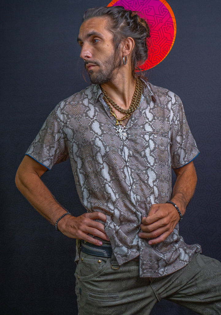 Shirt Men Half Sleeves / Bamboo– WHITE KINGKOBRA