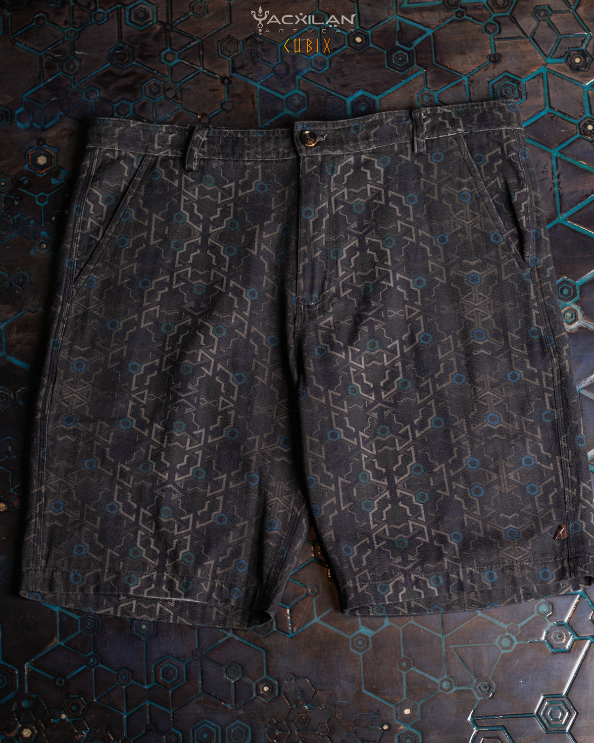 SKATE SHORT MEN / COMBED COTTON HERRINGBONE – CUBIX