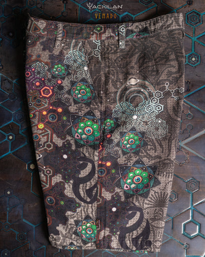 SKATE SHORT MEN / COMBED COTTON HERRINGBONE – VENADO