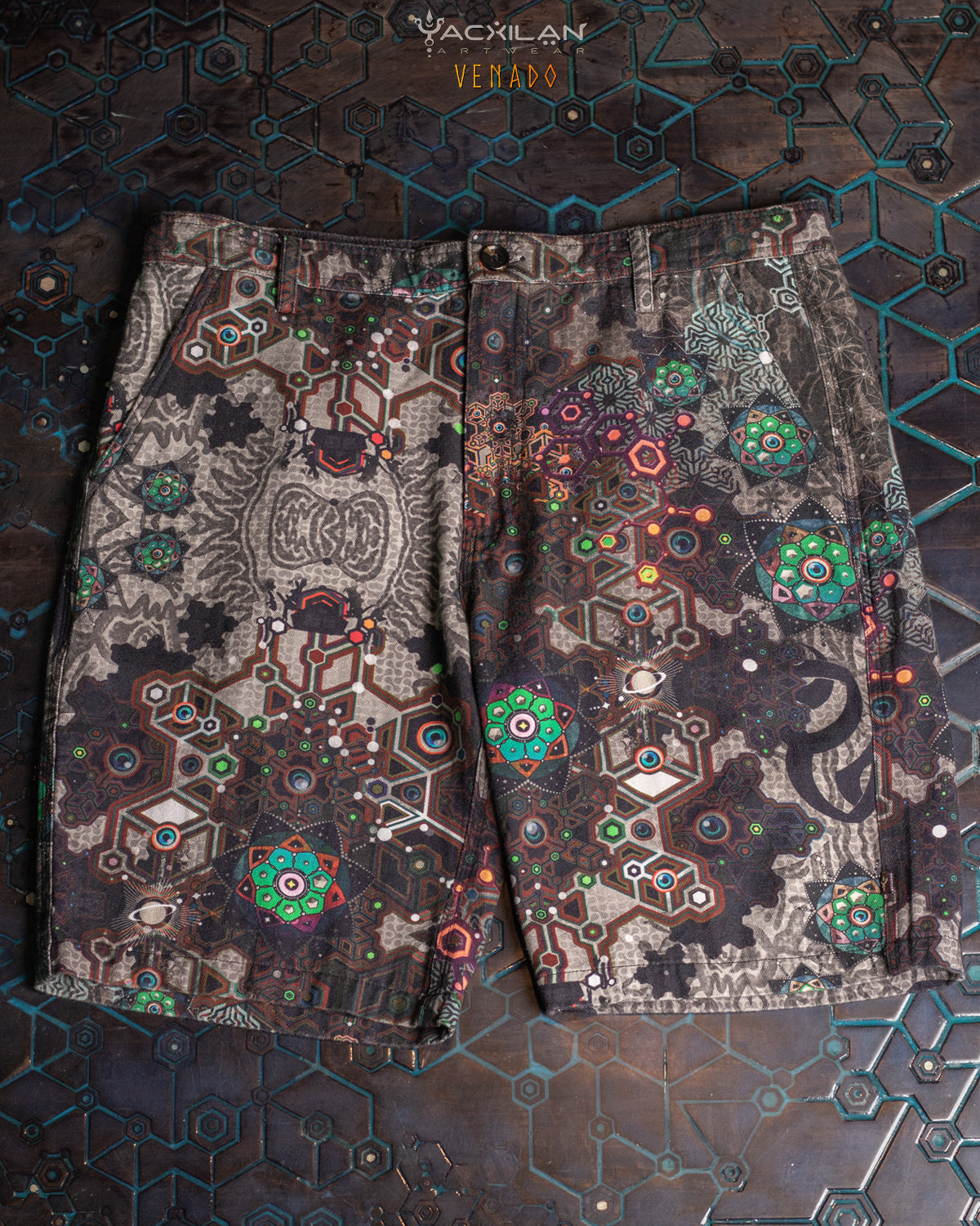 SKATE SHORT MEN / COMBED COTTON HERRINGBONE – VENADO