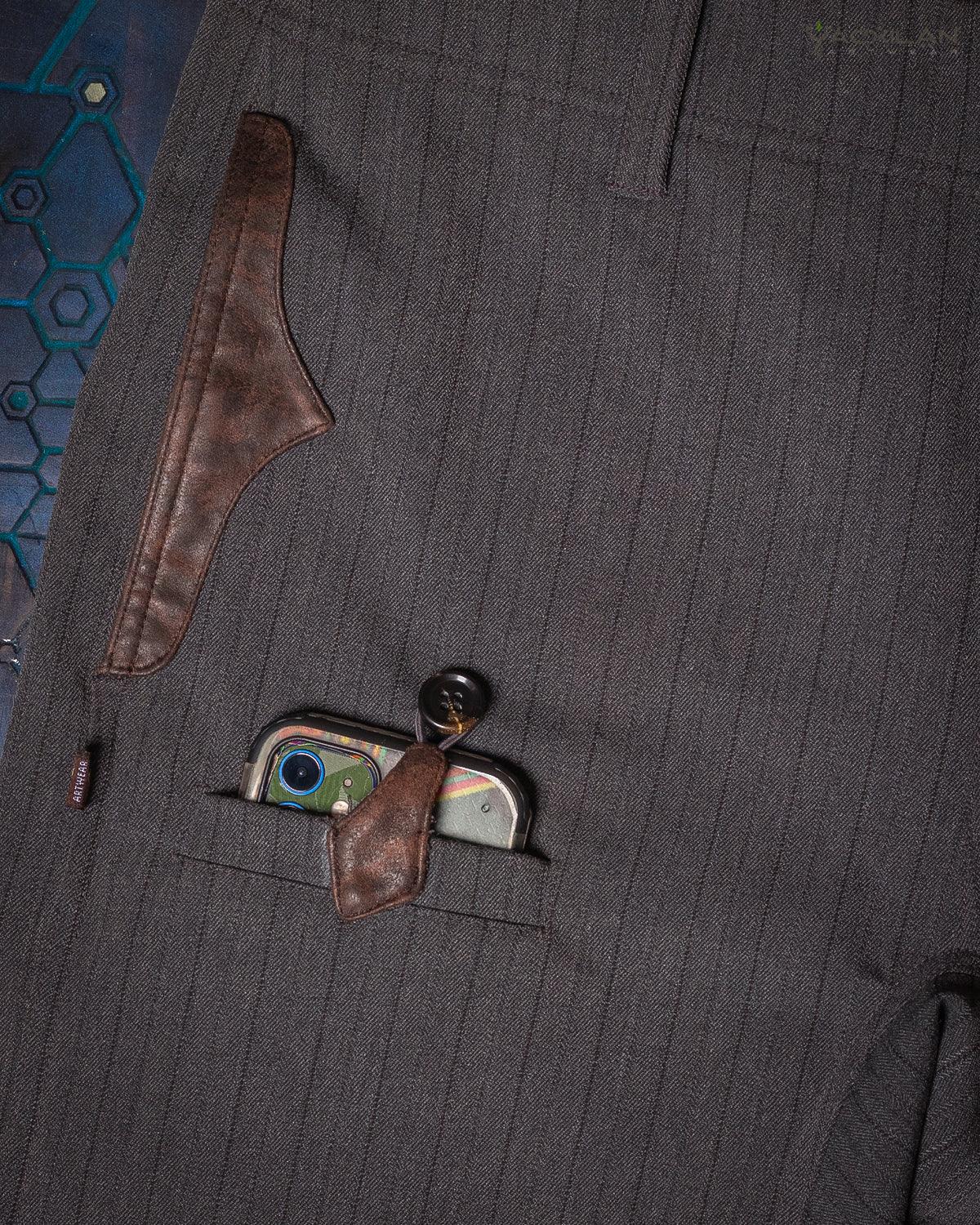 Skate Short Men / Grey Stripes TR Diamond -DARK GREY