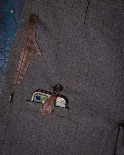 Skate Short Men / Grey Stripes TR Diamond -DARK GREY