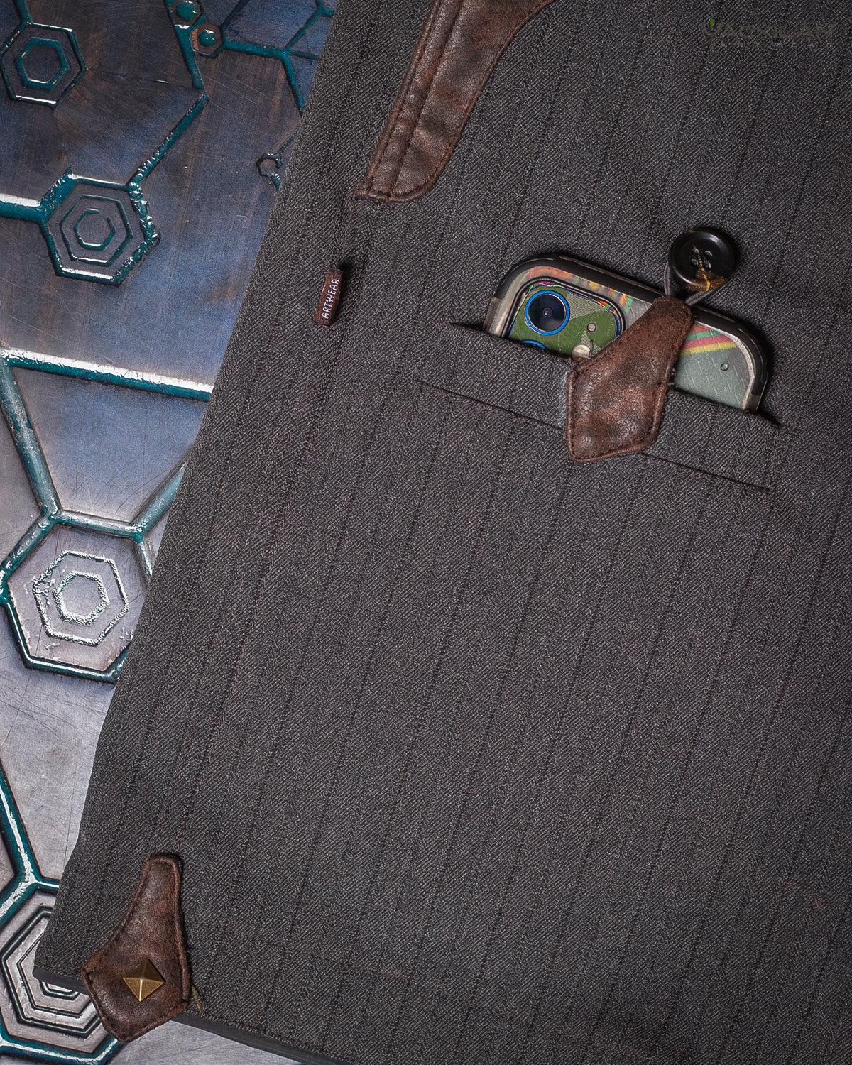 Skate Short Men / Grey Stripes TR Diamond -DARK GREY