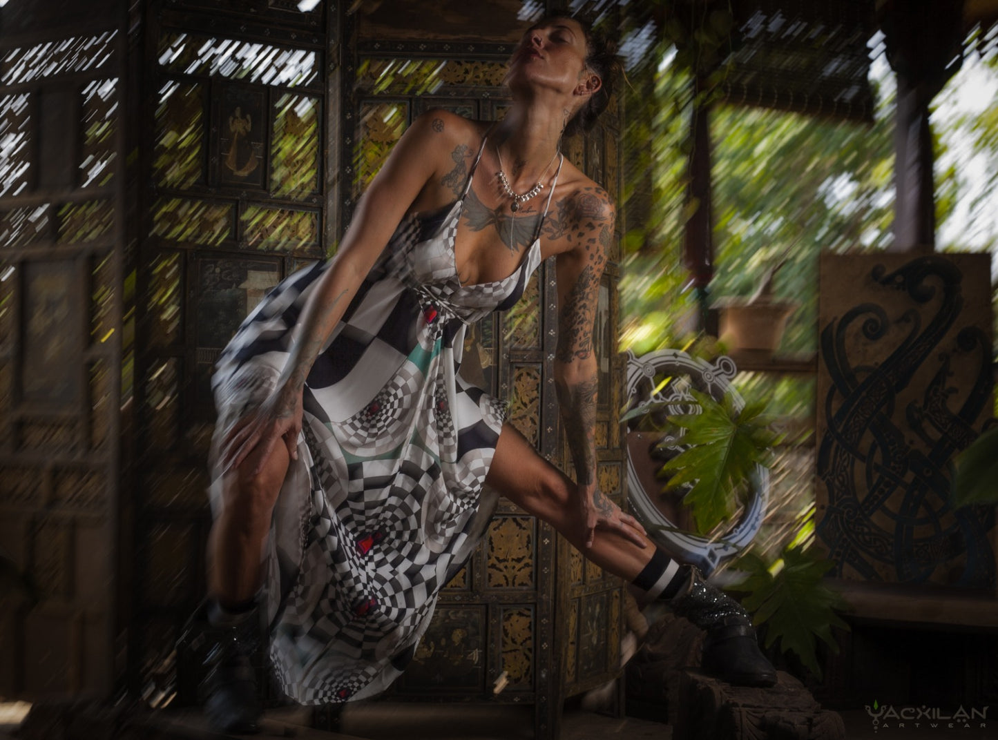 LONG DRESS Triangle / VISCOSE - MATZOKIOW