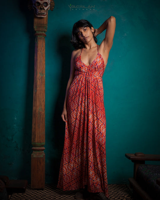 LONG DRESS / VISCOSE -REDER