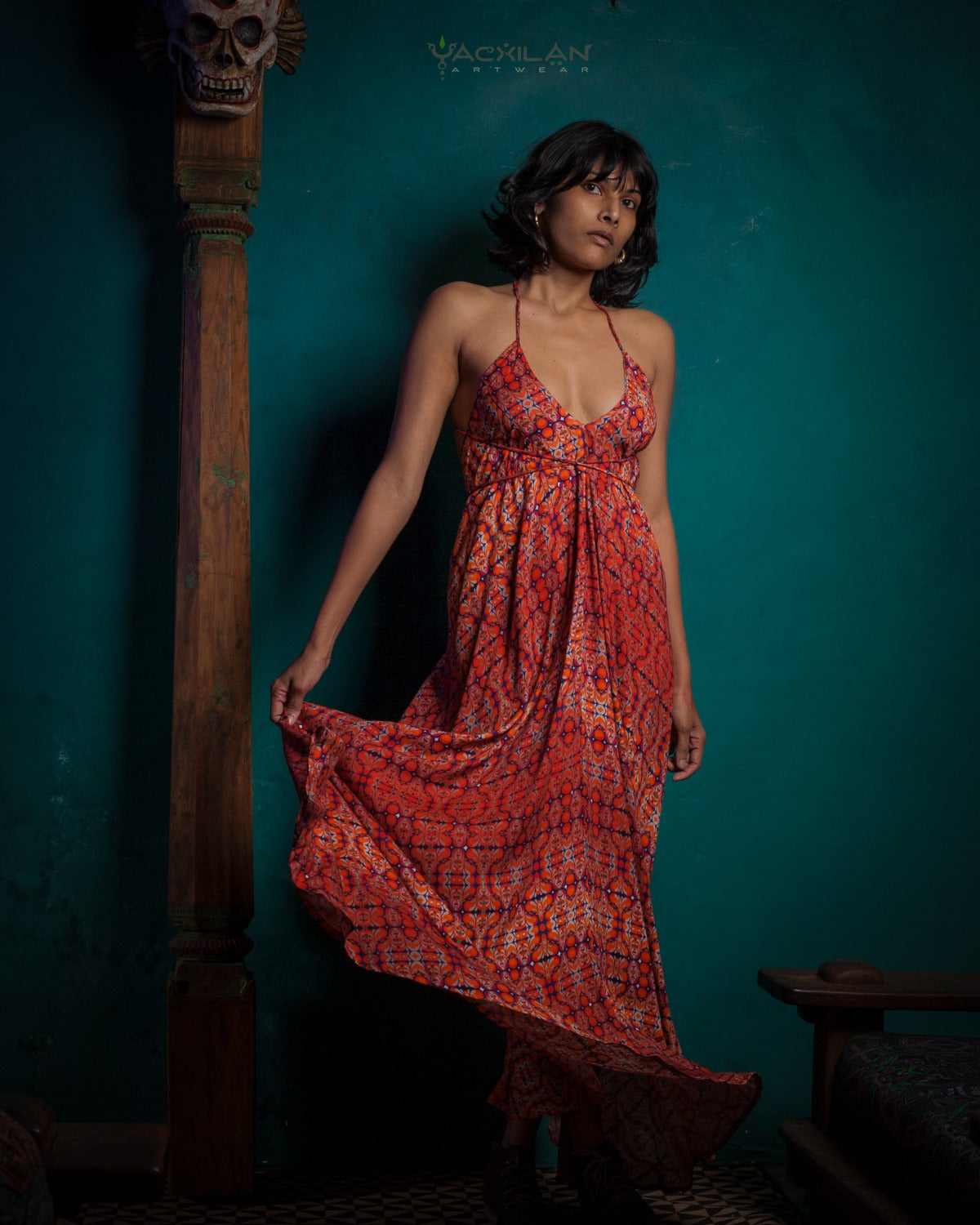 LONG DRESS / VISCOSE -REDER