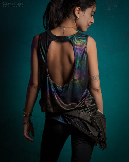 Holographic Rainbow Tank Top MYCELIUM